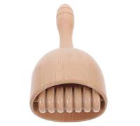 Wooden Belly Massager Teeth Design Massage Stick for Abdominal Use | Chinese Cherry Wood, Relaxing Massage for Older Adults and Fitness Enthusiasts, Helps Ease Fatigue and Support Circulation