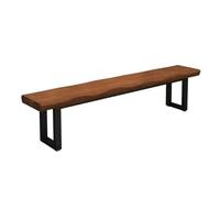 Wooden Bench for Entryway - Stylish Outdoor Garden Salon, Perfect for Balcony, Porch, or Indoor Use - Versatile Shoe Storage & Plant Display (100x30x45cm)