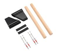 Wooden Bicycle Storage Rack with Screw Wall Zipper Included | Natural wood tone arms and black mounting brackets, 2-point bike layout, wall fixture