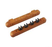 Wooden Billiard Rack for Pool Cue Storage, 4-Slot Wall Mounted Cue Holder for Snooker Room Decor, Indoor Game Accessories(Yellow)