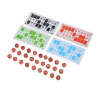 Wooden Bingo Chess Set - 90 Piece Number Chess With 48 Cards For Family & Group Play | Vintage Large Print Card Match Game | Classic Number Matching Game For Kids, Friends & Party Nights