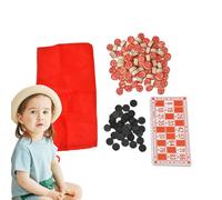 Wooden Bingo Game Set - Traditional Family Party Game With Wooden Barrels, Cards, And Chips For Kids And Adults | Russian Toys For Birthday Christmas Easter Party Supplies