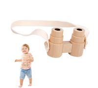 Wooden Binoculars Toy -Falling Game for Kids Binoculars for Outdoor Fun and Humanized Adjustable Design | TODDLER Explorer Gear for Nature Walks, Cute Wooden Binoculars for