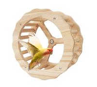 Wooden Bird Activity - Rotating Toy in Cage, Spinner Cage Running | Exercise of Involvement of the Pet Spinner Cockatiel, Div