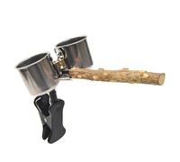 Wooden Bird Cage Perch Potty Trainer Waste Collector Bird Grinding Claws Stick Birds Toy for Small Birds Small Potty Training