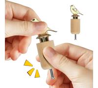 Wooden Bird Call Noisemaker Toy - Hand-Twisted Portable Whistle For Pet Training And Nature Study | Versatile Sound Effect Tool For Theater Displays, Ritual Ceremonies, And Garden Gatherings