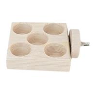 Wooden Bird Feeder Puzzle Toy, Wooden Bird Feeder Puzzle Toy for Parrot Birds - Bird Perches Stand for Parakeets, Cockatiels, Parakeets, Parakeets, African Greys and A