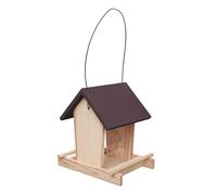 Wooden Bird Feeder Treat Bowl Perch