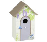 Wooden Bird House beautiful Bird Nesting Box with Hanging Hooks Bird Nesting Boxes Tree Backyard Decoration Wooden Potting Shed for Garden for Mockingbirds, Hummingbirds, Parrots