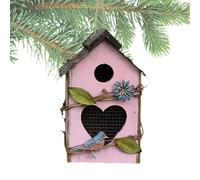 Wooden Bird House, Bird Houses for Outdoors, Cute Wooden Bird House for Hanging Outdoor Use Bird Cage, Multifunctional Garden Decoration, Protective Decorative Shelter for
