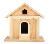 Wooden Bird House DIY Hand-made Parrots Bird Nesting Box Outdoor Garden Decorative for Nature Enthusiasts