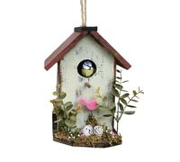 Wooden Bird House for Outdoors - Cute Hangable Design, Decorative Garden Bird House | Multifunctional Protective Bird Cage for Patio, Garden, Park, Ideal Outdoor Birdhouse for Style and Safety