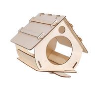 Wooden Bird House Kit - Build It Yourself Craft, Unfinished Hanging Birdhouse | Creative Outdoor Assembly Bird-cage Kit, Decorative Painting Activity House for Garden Yard Backyard Decoration