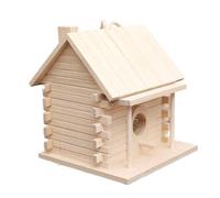 Wooden Bird House - Parrot Nesting Box, Exterior Bird Cage, Stable Material Accessory Enclosure Protector, Versatile Pet Enrichment Supply | for Wild Birds Outside Living Space