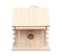 Wooden Bird House, Wooden Bird House, Hangable Bird Nest, Outside the Breeding Box for Tree Trunk Garden, Decorative Bird House