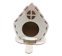 Wooden Bird Nest, Bird House Outdoor Kit, Wood Creativity Bird Feeding House for Window, Tree, Wall, and Roof