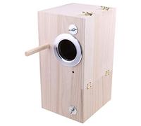 Wooden Bird Nesting Breeding Box House Parakeet Mating For Case With Clear Window For Cockatiel Finch Canaries Lovebird Birds Nest