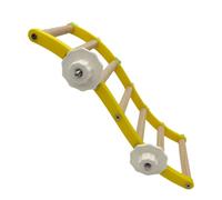 Wooden Bird Perch Platform Stand Parrots Swing Toy Bird Hangings Swing Playstand with Chewing Beads Birds Toy Pet Accessories