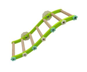 Wooden Bird Perch Platform Stand Parrots Swing Toy Bird Hangings Swing Playstand with Chewing Beads Birds Toy Pet Accessories
