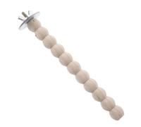Wooden Bird Perch with Stable Bolt Mounting for Cage | Beige Smooth Surface, Gasket Design, Easy Installation, Resting Spot for Canaries and Small Birds