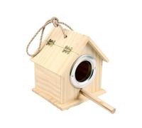 Wooden Birdhouse Bird Nest Sturdy Garden Decoration Wooden House Nesting Box Wood Decor Traditional(S)