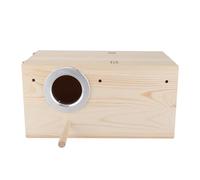 Wooden Birdhouse Wooden Birds Nest Box Cockatiels Bird Breeding Boxes House Decoration for Outdoor Garden Traditional Nesting