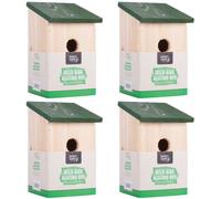 WOODEN BIRDS NESTING NEST BOXES BIRDHOUSE SMALL BIRD BLUE TIT ROBIN SPARROW WOOD