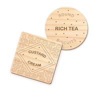 Wooden Biscuit Coaster, Biscuit Inspired Coaster, Fun Coasters, Uk Favourites, 1 Coasters or purchase a pack of 4, Unique Coaster(s), Biscuit Lovers