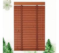 Wooden Blackout Privacy Window Blinds - 50mm Slats | Horizontal Venetian Blinds for Living Room, Bedroom, & Kitchen