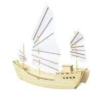 Wooden Block Building Assembly Sets Parent-child Interactive Toy Boat Model | Small Boat Building Kit For Kindergarten Birthday Christmas New Years School Nursery Kid Girls Child Teens Adult Women Wooden
