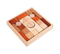 Wooden Block Set - Learning Toys,Stacking Game | for Kids Ages 5-7 Boys Girls Home Nursery School Kindergarten Travel
