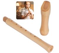 Wooden Blockflöte Soprano Recorder Instrument for Kids, Adults, Beginners, Baroque Fingering C Key, German Style Wooden Recorder, Hard Case Included