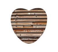 Wooden Board Arrangement Car Air Freshener Hanging, Long Lasting Scented Car Aromatherapy Tablets, Love form Fragrance Scented Cards for Vehicles, Bedroom, Wardrobe Gray-style