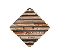Wooden Board Arrangement Car Air Freshener Hanging, Long Lasting Scented Car Aromatherapy Tablets, Rhombus Fragrance Scented Cards for Vehicles, Bedroom, Wardrobe Gray-style