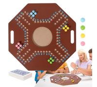 Wooden Board Bead Game | Folding Wooden Table Top Strategy Game