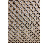 Wooden Board Decorative Panel, Wall partition, Radiator Cover Grid, Furniture Decoration, Laser Cut from 3 mm Thick MDF Board (Size 1200 mm x 620 mm) with Pattern (019A). Made in The UK