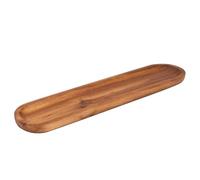 Wooden Board for Food - Multi-Function Long Wooden Serving Tray for Appetizers Fruits Delicatessen Dessert Cheese Snack Sushi Hanging Rack Party Wedding