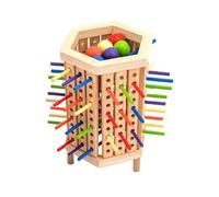 Wooden Board Game - Stick Stacking Tower | Colorful Social Dice Game | Educational Preschool Toy | Kids 3+ Years Old | Family Interactive Play Set | Fine Motor Skill Development Wood