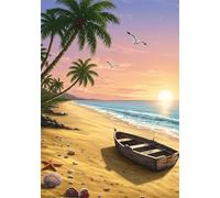 Wooden Boat 5000 Piece Jigsaw Puzzles for Adults, Colourful, Challenging & Brainteasing Adult puzzles 5000 Pieces Seagulls, Fun jigsaws for The Whole Family 61x41 inch