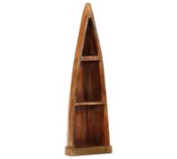 Wooden Boat Cabinet Storage Shelf Bookcase Standing Shelves Bookshelf vidaXL