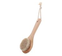 Wooden Body Massage Shower Brush, Natural Bristle Exfoliating Bath Brush, Soft Bathroom Skin Care for Women Man