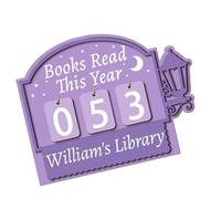 Wooden Book Counter Promoting Green Reading Habits Simple Operations Readings Trackers Home School Library Aid Trackers