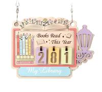 Wooden Book Counter Promoting Green Reading Habits Simple Operations Readings Trackers Home School Library Aid Tool