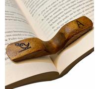 Wooden Book Page Holder - Handmade Holders Light Weight Book Opener | Wooden Thumb Bookmark | Wooden Book Separator for Bookworms and Book Lovers | Book Thumb Holder
