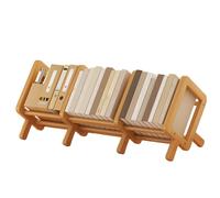 Wooden Bookcase - 35-102cm Extendable Desk Bookshelf, Decorative Organiser Holder, Sturdy Display Storage Box | Space Saving for Home Office Corner Nursery, dark brown, Siehe Beschreibung, See