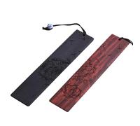 Wooden Bookmark Clip, Decorative Collection with Retro Plants Design - Clip Bookmark for Reading Pages - for Teachers, Students, Lovers, School, Indoor, Birthday, Re