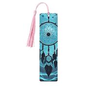 Wooden Bookmark Dark Dream Catcher Wooden Craft Vintage Wood Hanging Tags Ornaments with Tassels Cute Book Mark Reading Page Markers for Women Men Book Lovers