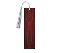 Wooden Bookmark for Men Women Novelty Gag Red Wood Bookmark for Book Lovers Unique Handmade Book Marks with Tassel Pendant Craft Book Mark Accessories