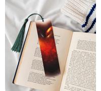 Wooden Bookmarks for Book Lovers, Handmade DIY Book Mark with Dark Green Tassels Heart Pattern Page Markers Artistic Book Accessories Gift for Women Men