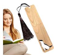 Wooden Bookmarks for Reading - Vintage Bookmark with Pet Theme | Aesthetic Non-Slip for Reading Craft Bookmarks for Library Study Literary Events